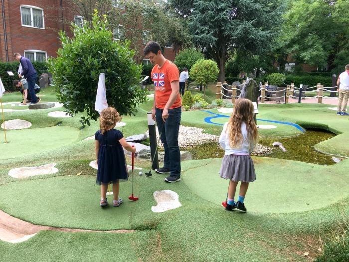 mini golf at belfry hotel