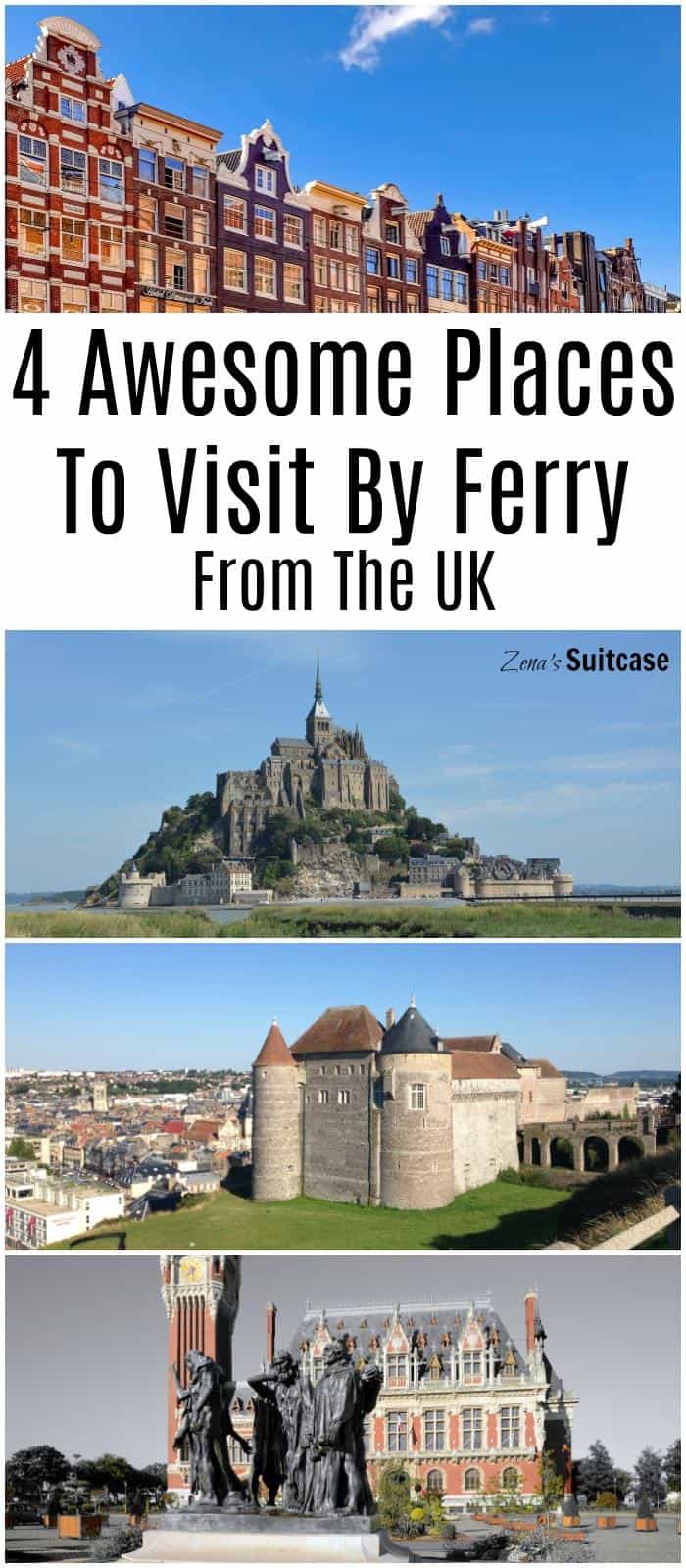 4 Awesome places to visit be ferry from the UK. Visiting Europe by ferry is an excellent option for travellers and can be the perfect start to a day trip or a European road trip. Find out more about taking the ferry to Calais, Dunkirk, Dieppe and Amsterdam here