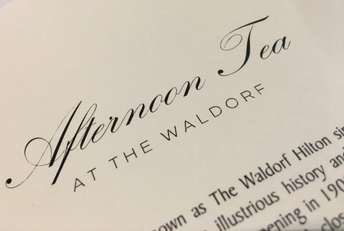 Afternoon Tea Waldorf London