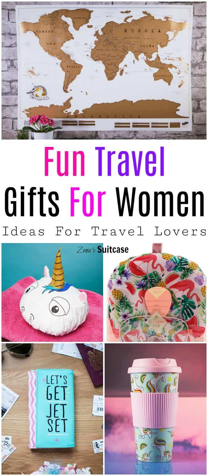 Fun travel gifts for her - what to buy for someone who loves travelling or going on holiday 