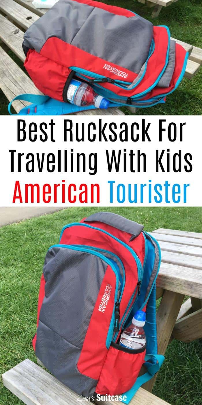 American Tourister urban groove rucksack review  - best rucksack for travelling and days out with kids