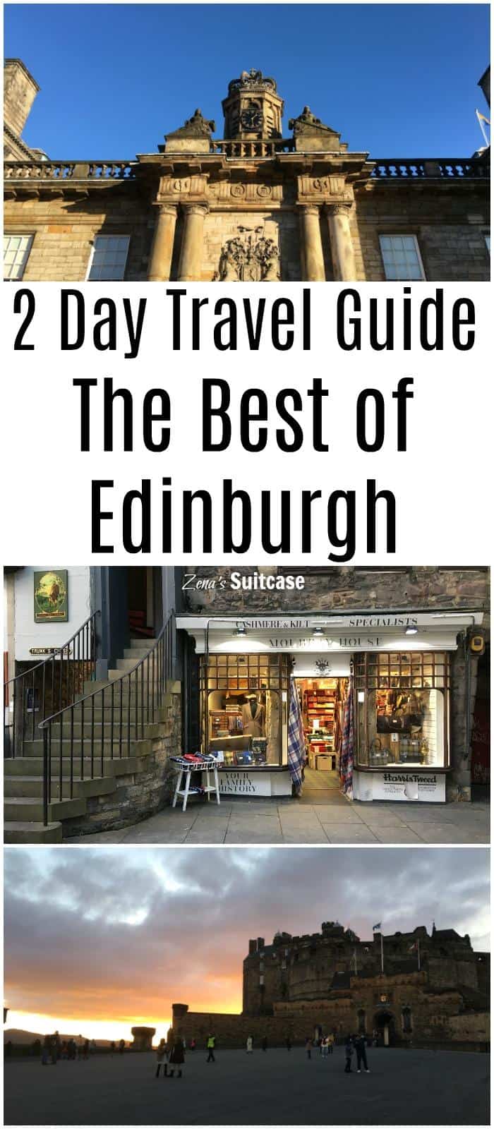 2 Day Travel Guide For Visiting Edinburgh in Scotland. The best places to visit during a short city break in Scotland's capital #Edinburgh #Scotland #visitEdinburgh #travelguide 