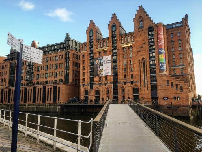 outside International Maritime Museum building hamburg 