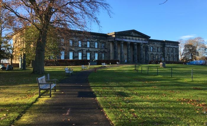 Front of Modern One Art Gallery and Gardens Edinburgh 