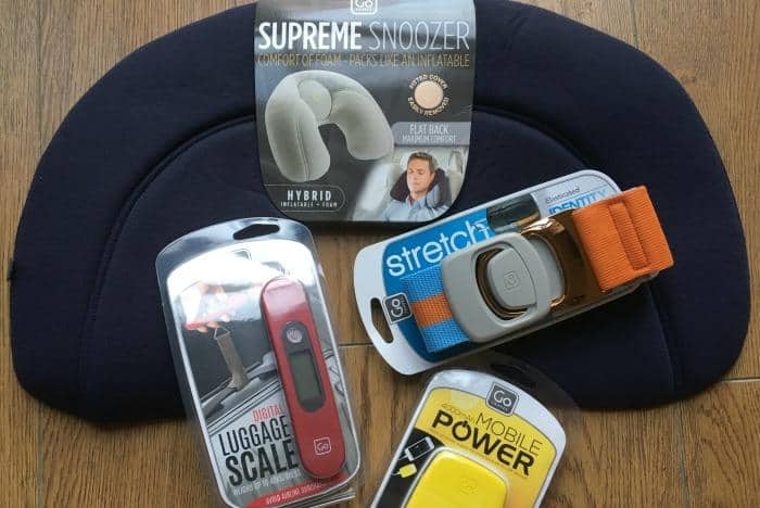 selection of travel accessories