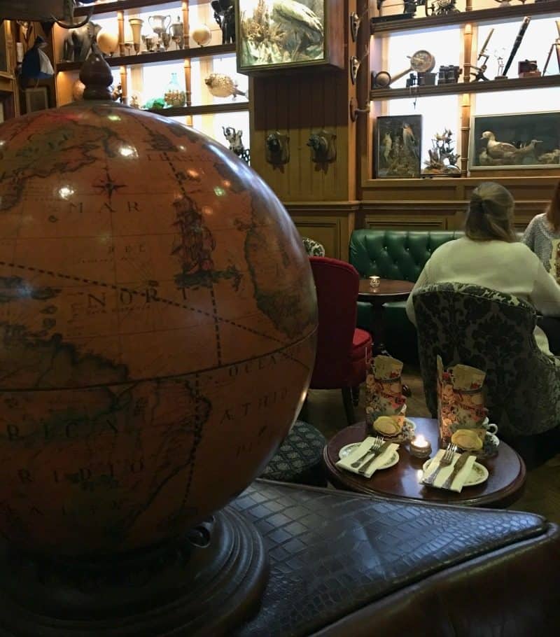 Globe inside Mr Fogg's 