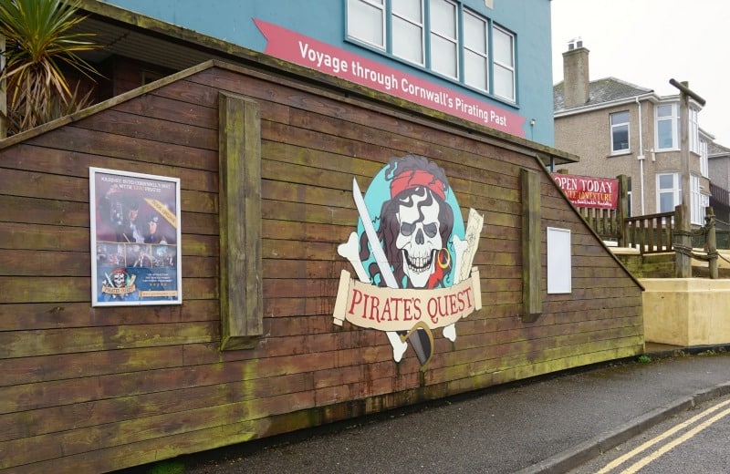 entrance to pirates quest in newquay cornwall