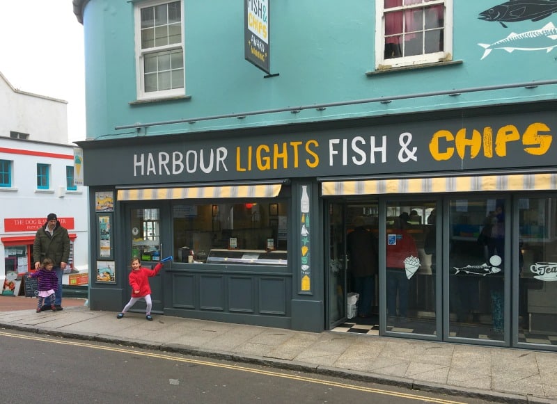 Harbour Lights Fish and chips restaurant falmouth review