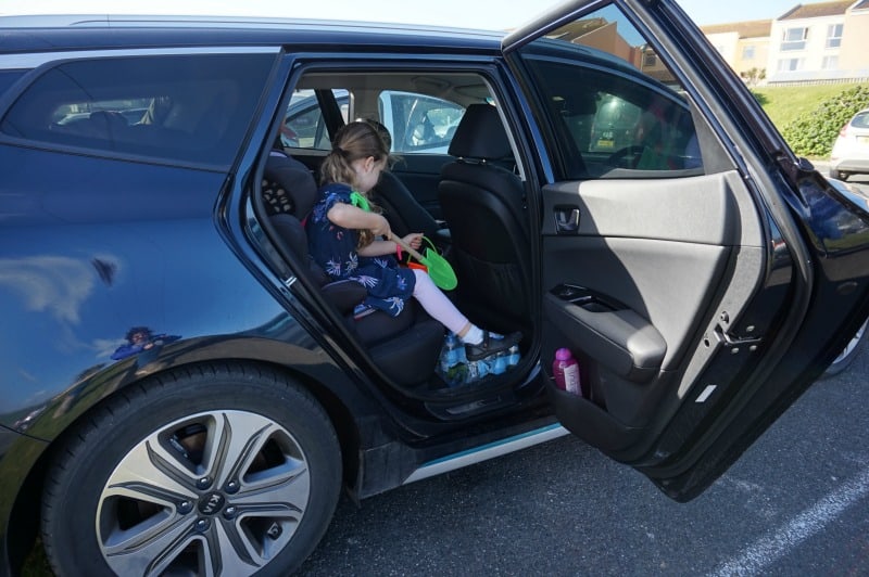 child in Kia optima