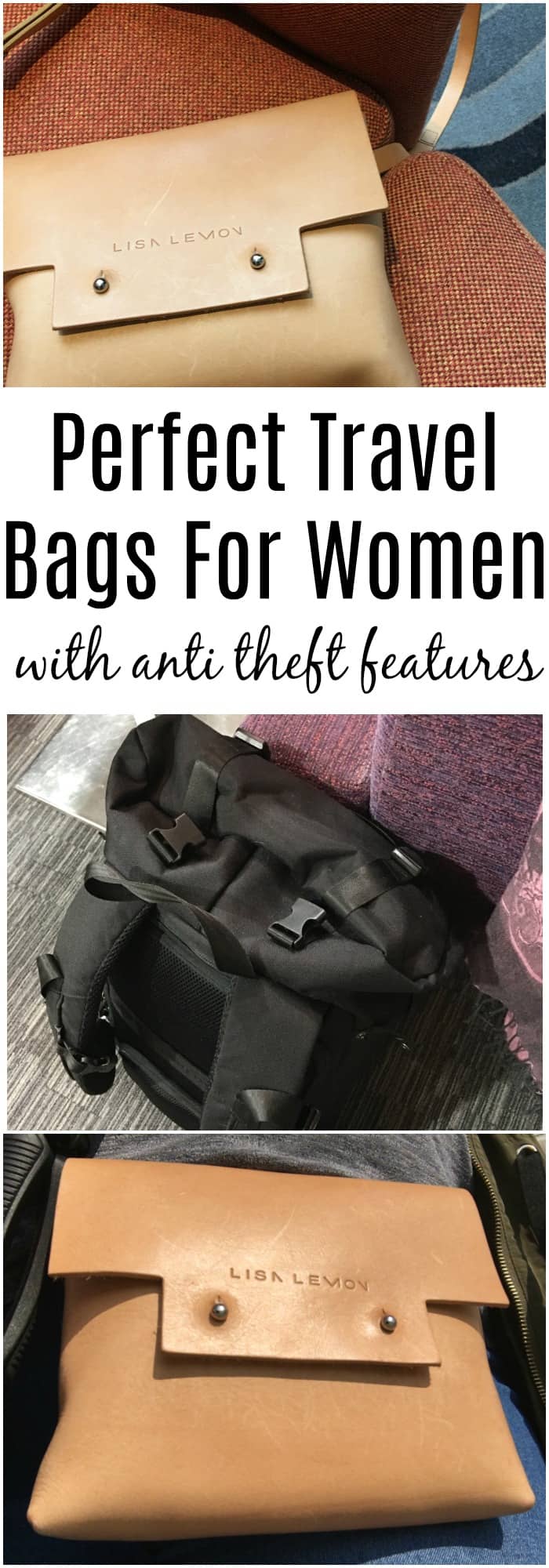 Perfect travel bags for women with anti theft features 