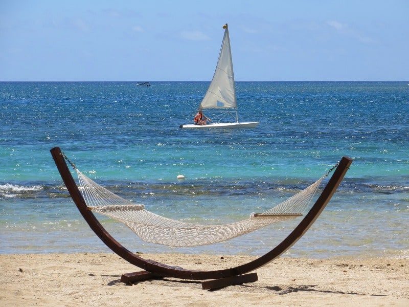 sailing in Mauritius 