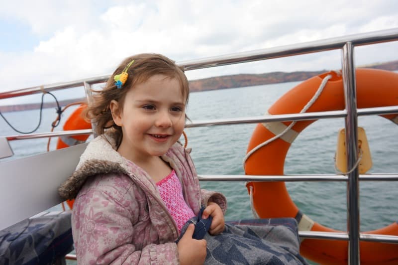 jurassic coast boat trip with kids devon