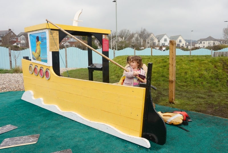 Playing outside at Seaton Jurassic Devon 