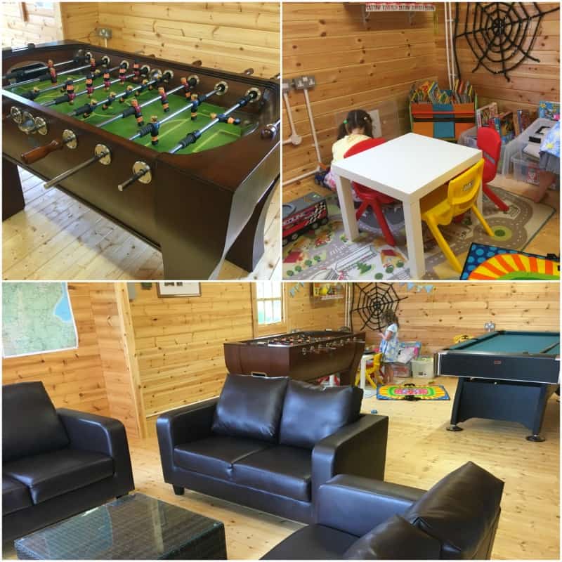 games room glamping