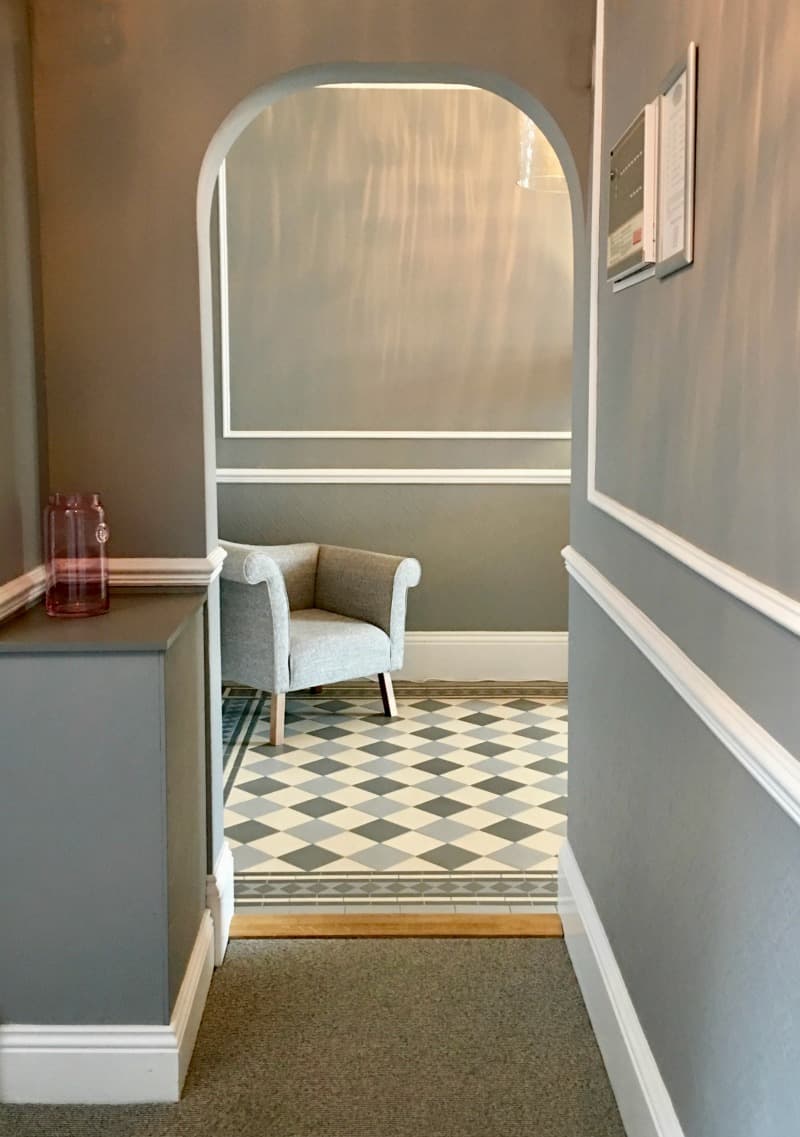 hallway inside cofton holiday luxury apartments in devon