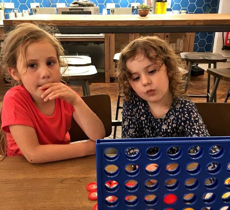playing connect 4