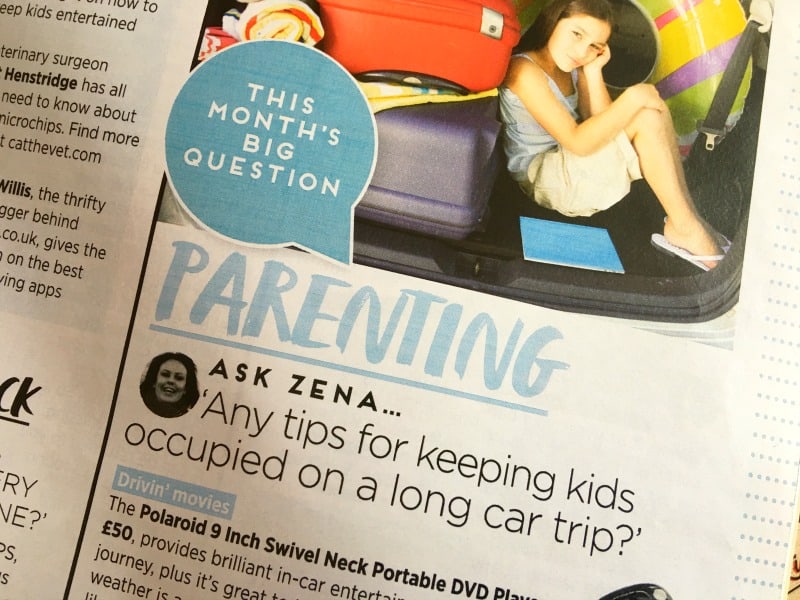 Zena's Suitcase ASDA Magazine feature