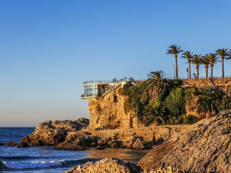 view of balcon de europa in nerja spain