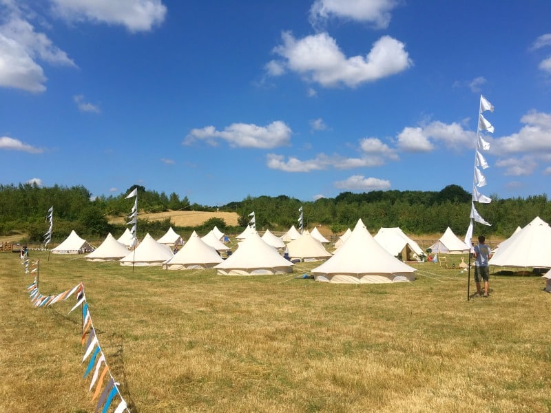 glamping at timber festival