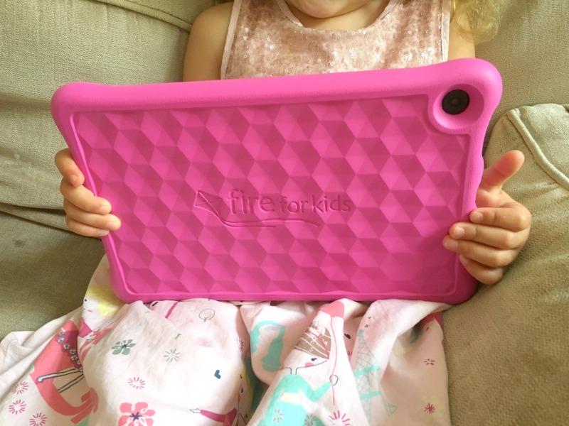 holding amazon fire for kids