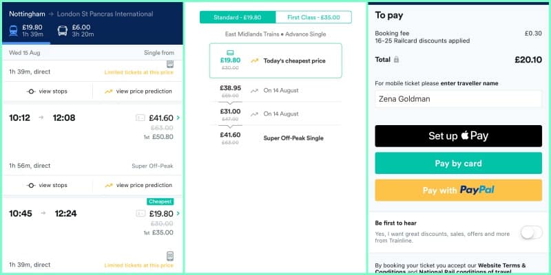 trainline app price prediction tool savings review