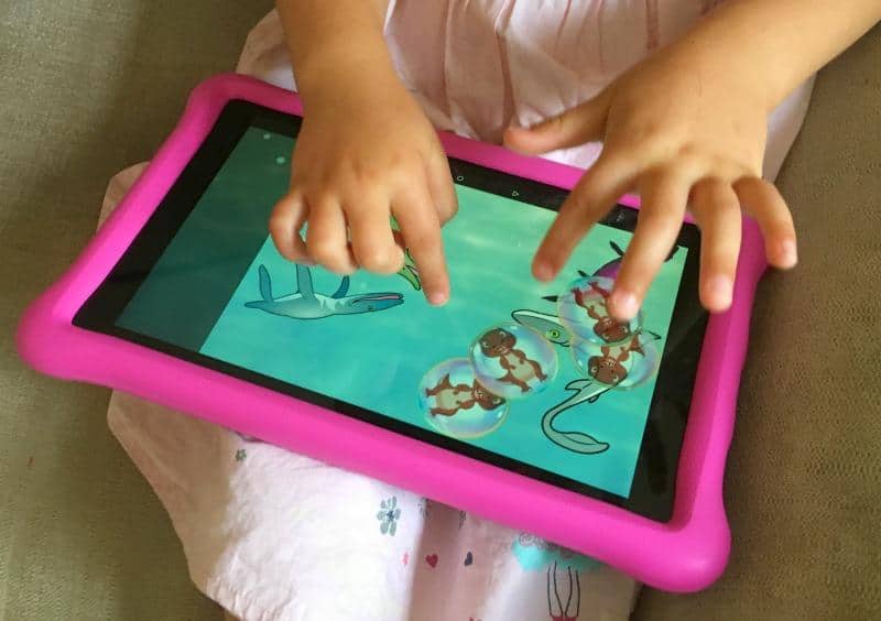 using amazon fire kids tablet