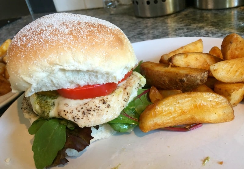 chicken pesto mozzarella burger recipe