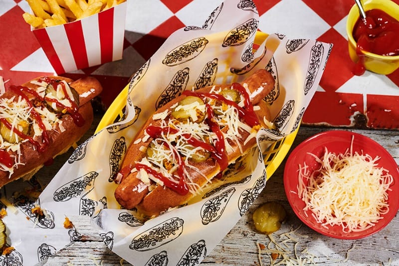 bunlimited cheeseny hawkes halloween party hot dog recipe 