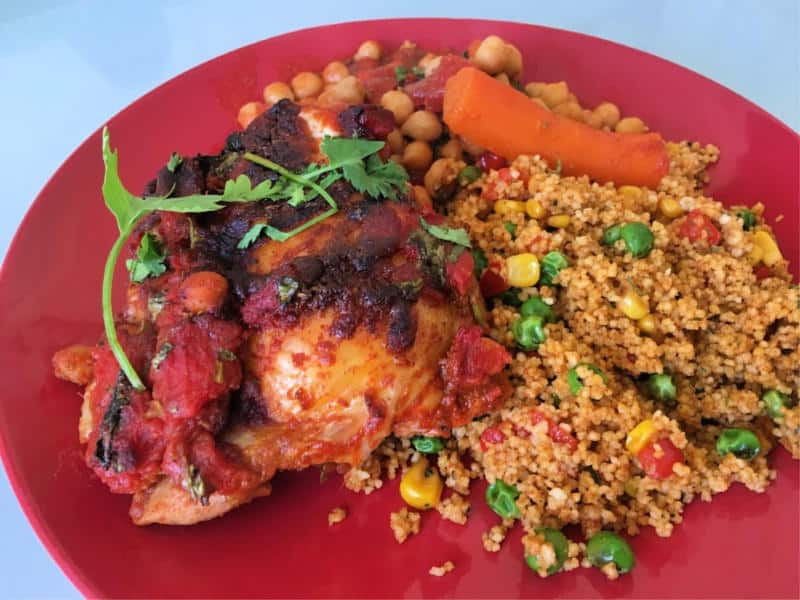 Moroccan Chicken & Chickpea Tray Bake