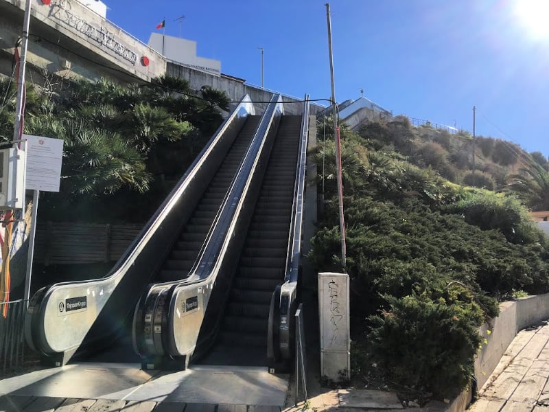 escalators to Old Town Albufeira