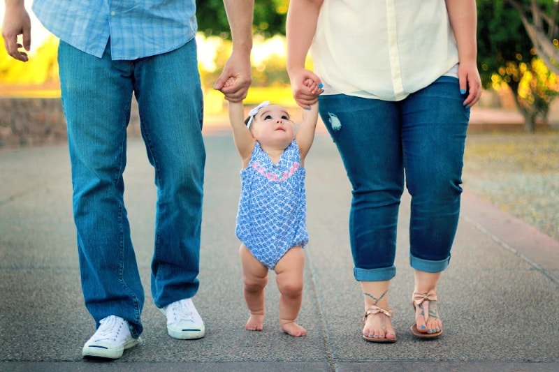 family with baby