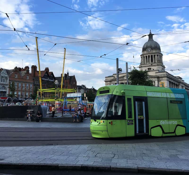 nottingham old market square tram