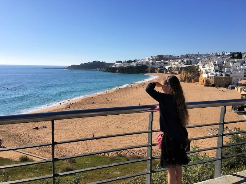 view over Albufeira portugal