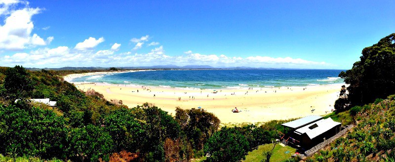 beach at byron bay australia