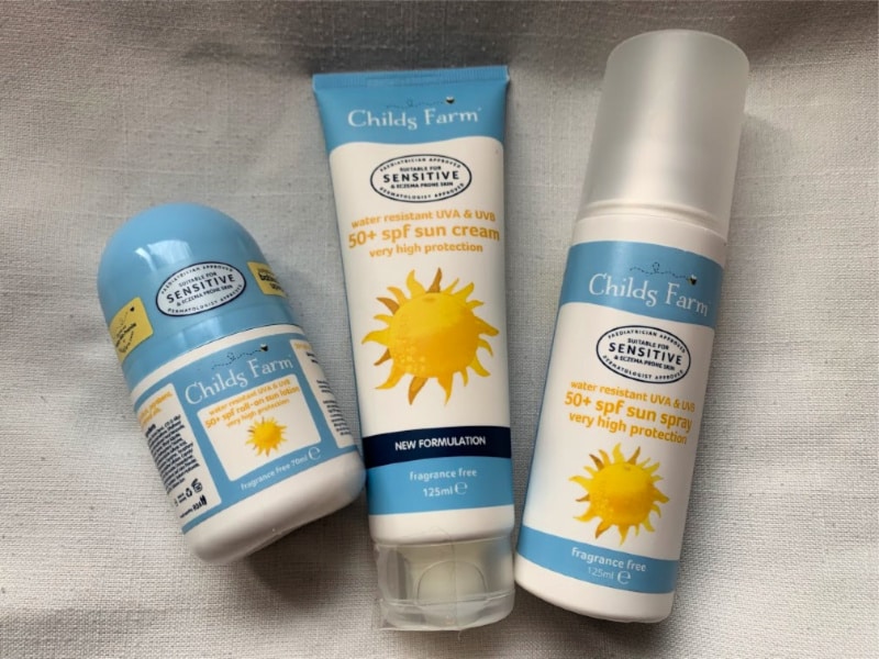 childs farm sun care range