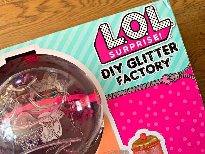 L.O.L Surprise DIY Glitter Factory corner of box