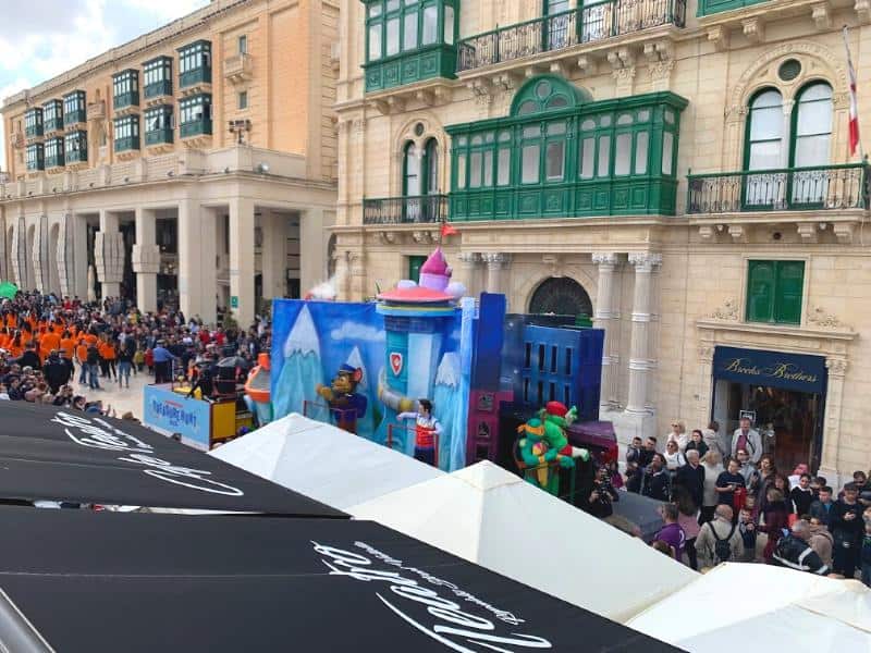 Nickelodeon Street Parade in Valletta Malta