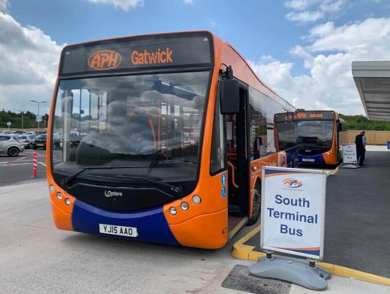 APH airport bus to Gatwick south terminal