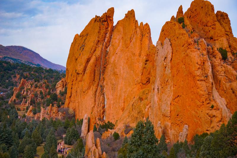 Rock formations in the Garden of the Gods, Colorado USA