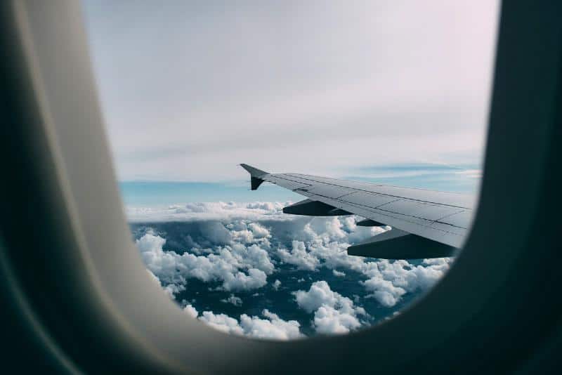 VIEW out of airplane window