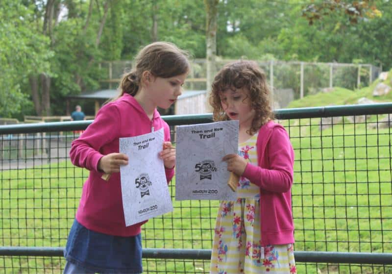children with newquay zoo trail activity packs