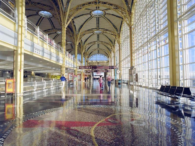 inside an airport