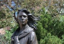 sculpture of women at Benson park loveland colorado