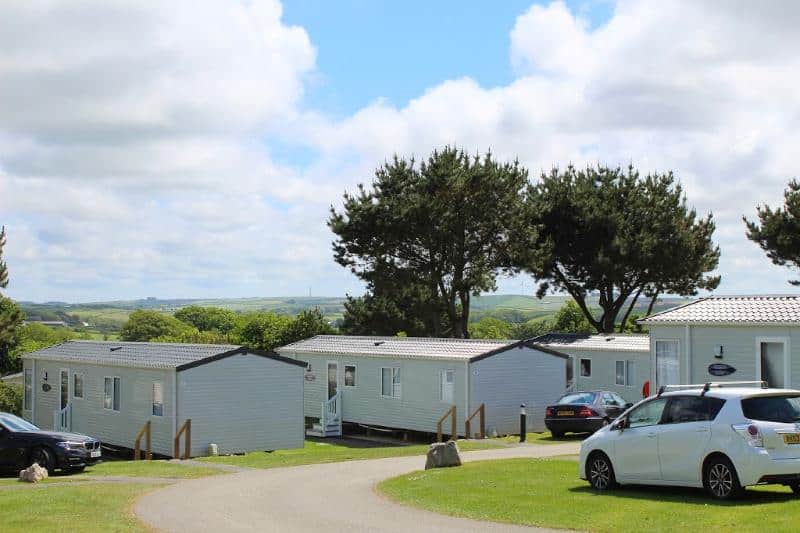 view from hendra holiday park newquay