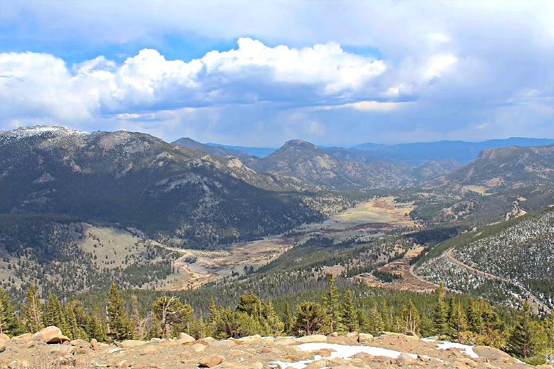 view of rocky mountain national park