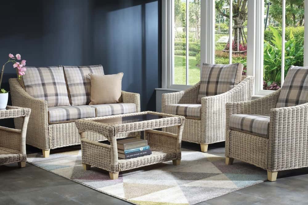 coastal theme wicker furniture