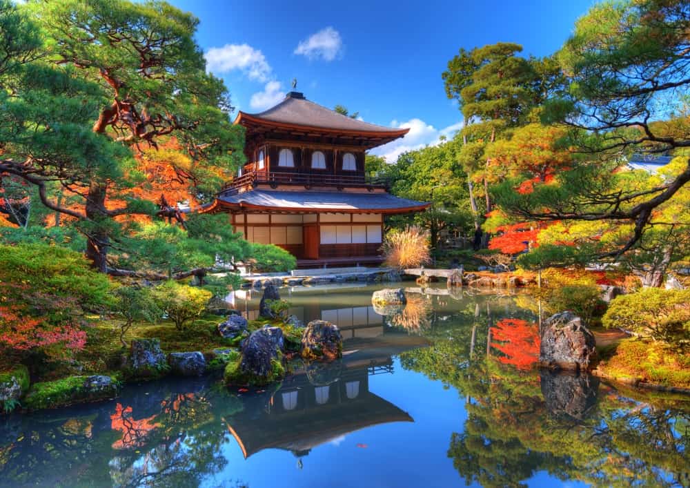 Ginkaku-ji, known as Temple of the Silver Pavilion, in Kyoto, Japan.