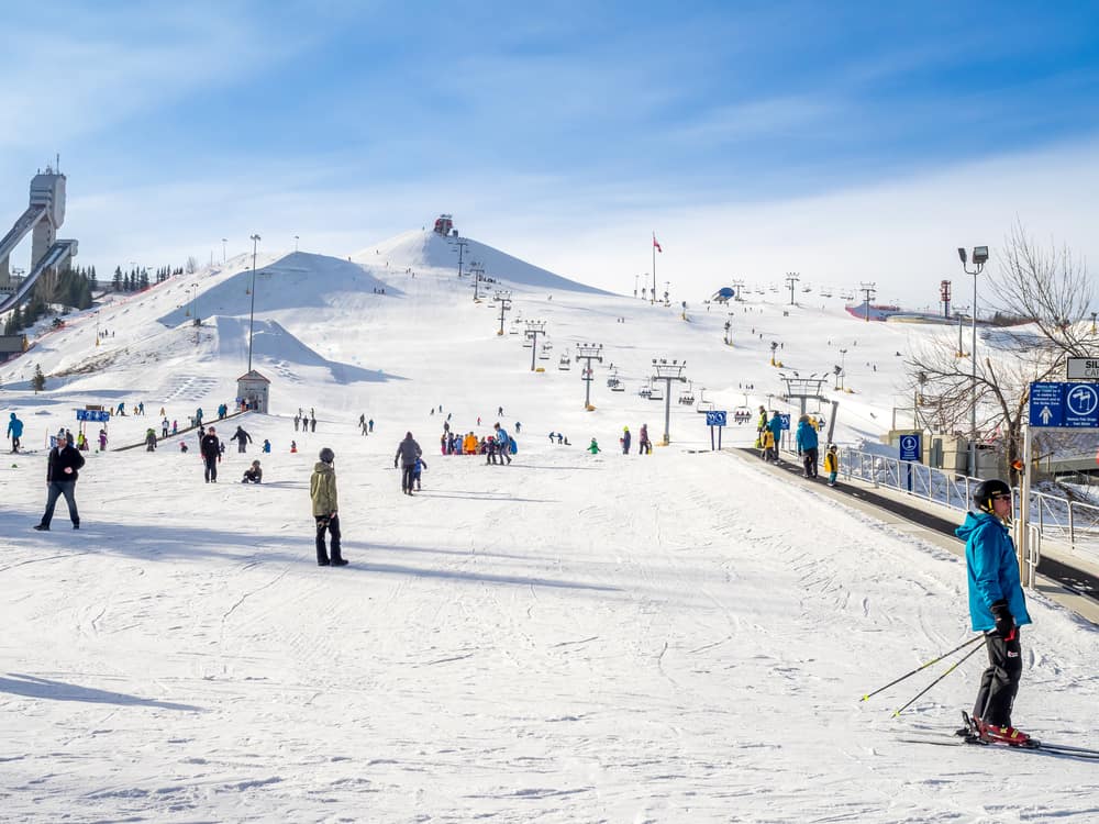 Sking at Canada Olympic Park