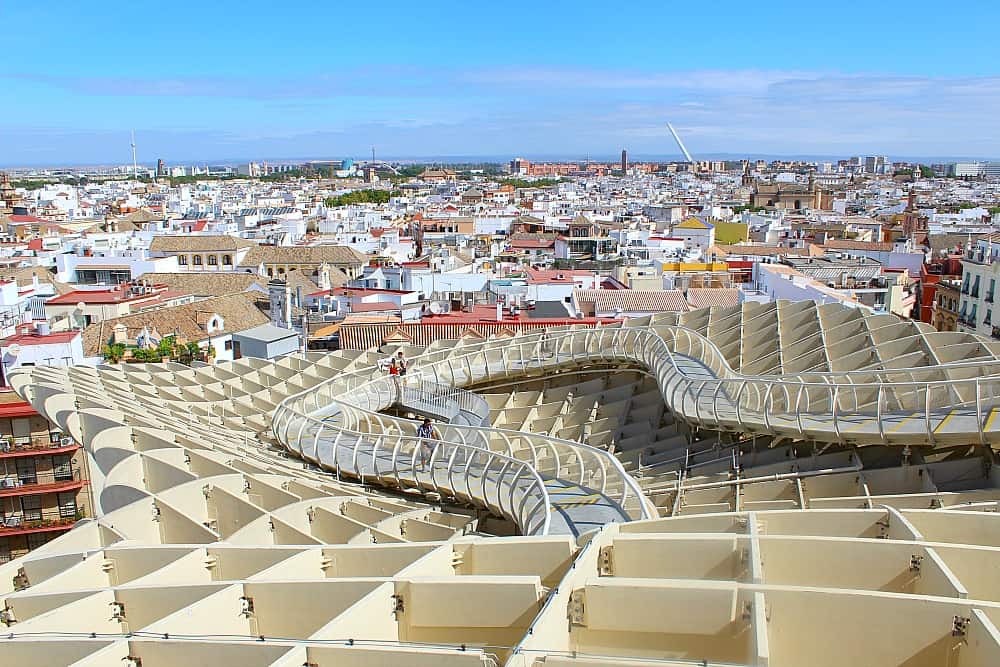 view from Metropol Parasol Seville