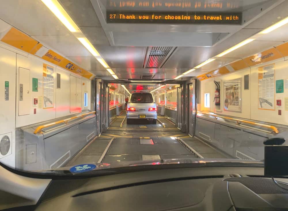 car on eurotunnel